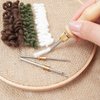 Lampstop Punch Needle Kit 2mm-3.5mm-5mm Metal Tubes Wooden Punch Needle Tool for Beginner Embroidery Floss Cross Stitching