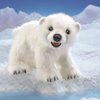 Folkmanis Polar Bear Cub Hand Puppet, White, Model:3041