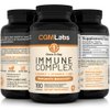 Immune Complex Once A Day - Vitamin C 900mg, Vitamin D3 2500IU, Zinc 25mg in Single Serving - 180 Capsules by CGM Labs