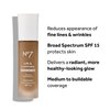 No7 Lift & Luminate Triple Action Serum Foundation - Liquid Foundation Makeup with SPF 15 for a Dewy, Glowy Base - Radiant Serum Foundation for Mature Skin - Cool Ivory (1 Fl Oz)
