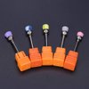 Electric Nail Drill Brush, 5pcs Nail Polish Grinding Drill Clean Brush Head Nail Dust Remover Nail Art Accessory for Household Nail Shop Use