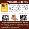 Solo Bone Broth Protein Powder|Low Sodium, Pure Hydrolyzed Collagen, for Healthy Skin, Nails, Hair, Joints & Digestion, Grass Fed, Non-GMO, Gluten Free, Paleo/Keto Friendly, 20g Protein Per Serving