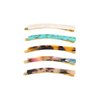 Numblartd 5Pcs Acetate Marble Pattern Hair Clip Barrettes Bobby Pins - Women Lady Fashion Hairpin Bangs Clip Side Clip Hair Accessories