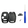 WiCuaSix Replacement Keyless Entry Remote Case Cover fits Honda Accord/Civic/CR-V/Fit/Odyssey/Pilot/Ridgeline/CR-Z Key Fob Shell (Black)