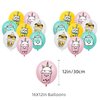 30Pcs Boba Tea Party Decorations Bubble Tea Party Decorations Include Banner- Cake Toppers-12Cupcake Toppers-16Balloons for Kids Birthday Party Supplies
