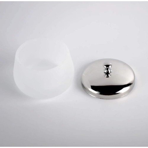 Frosted Glass Dappen Dish Cup Acrylic Liquid Powder Container Nail Art Tools With Lid Nail Crystal Bowl Holder