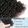 Lianlian Deep Wave Bundles Human Hair Weave single Bundles Deep Curly Brazilian Virgin Hair Wet And Wavy Bundle 12A Grade Unprocessed Human Hair Extensions 22Inch Natural Black Color