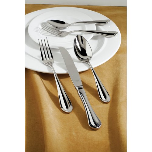 Fortessa Forge 18/10 Stainless Steel Flatware, 5 Piece Place Setting, Service for 1