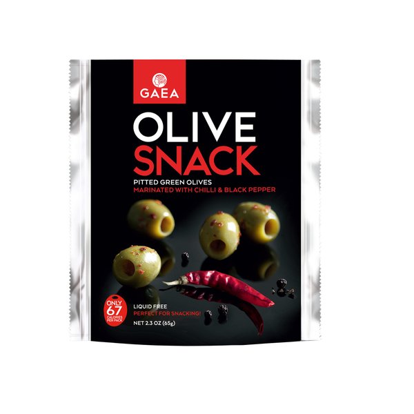 Olive Snack Packs, Chili & Black Pepper, 2.3 Ounce (Pack of 8)