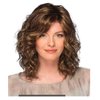 OYSRONG New 13.78'' Elegant Women Short Brown Layered Wavy Heat Resistant Fibre Hair Wig