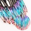 Makeup Brushes Set Crystal Handle - 10pcs Colorful Diamond Cosmetic Kabuki Brushes Foundation Concealer Face Powder Eye Shadows Highlight Brush Kit For Makeup