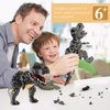 Aigidusansu Jurassic Dinosaur Micro Building Blocks, 1530pcs Velociraptor Tyrannosaurus Rex DIY Mini Diamond Blocks Bricks Toy Dinosaur for Boys Age 8-12 9 10 11 12 13 14 15 16 Teens Adults