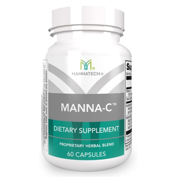 Nasal and Sinus Support with Immune Defense – Promotes Clear Breathing and Respiratory Health, Vitamin C & Glycans Blend for Daily Wellness – Manna-C 60 Capsules, Proprietary Plant-Based Formula