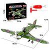 BESTYMXY Model Airplane, Erector Set 1:32 Scale Airplane Model Metal Toys, STEM Projects for Kids Ages 8-12, DIY Education Airplane Metal Model Kits