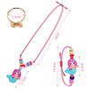 Faburo 30pcs Kids Jewelry for Girls, 10 Necklaces, 10 Rings, 10 Bracelets, Little Girls Jewelry Kids Unicorn Necklace Rings for girls, Kid Jewelry Bracelets Necklace Birthday Gift Age 2 4 6 8