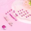 YISSION 40Pcs Mini Rhinestone Hair Clips Sparkly Crystal Hair Pins Small Decorative Hair Clips Wedding Hair Barrettes Hot Pink Hair Clips Bridal Hair Accessories for Girls Women
