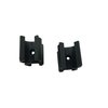EZ-Xtend Anti-Rattle Bimini Top Pole Clips Boat Accessories - Essential Bimini Top Hardware for Boats, Bimini Brace for Boat Cover Support Poles and Bimini Top Parts (Package of 2, Black, 1")