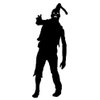 Ranger Products Zombie The Walking Dead Walker Car Window Decal Sticker ZMB012 (White Color Decal) - Die Cut Decal Bumper Sticker for Windows, Cars, Trucks, Laptops, Etc.