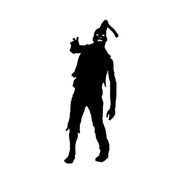 Ranger Products Zombie The Walking Dead Walker Car Window Decal Sticker ZMB012 (White Color Decal) - Die Cut Decal Bumper Sticker for Windows, Cars, Trucks, Laptops, Etc.