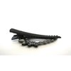 Generic Medium black metal black crystal hair pin alligator clip