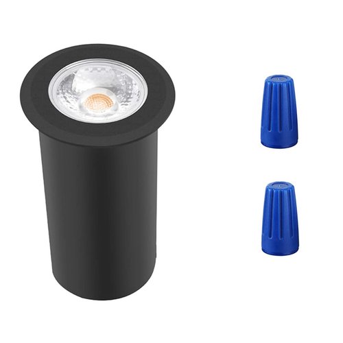 RNEHON 5W In-Ground Well Light,Low Voltage 12-24V, In-Ground Lighting,IP67 Waterproof, Aluminum, 3000K Outdoor Lighting for Yard,Lawn,Garden,Patio,Black Pack of 1