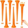 GCQJOQ 6 Pcs Collapsible Stadium Horn, 21 Inch, Plastic Vuvuzela Trumpet Noisemakers for Sports Events, Carnivals, Parties, Orange