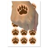 Grizzly Bear Claw Paw Temporary Tattoo Water Resistant Fake Body Art Set Collection - 15 2" Tattoos (1 Sheet)