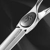AOLANDUO Barber Scissor (6 Inch)-EXTREMELY SHARP-Offset Design Using Japanese VG10 Stainless Steel Hair Cutting Scissor for Salon Stylists- Smooth Motion Fine Craftsmanship Barber Shears Silver White