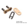 RK Racing Chain GB520XSO-CLIP-CL (520 Series) Gold RX-Ring Clip-Type Connecting Link