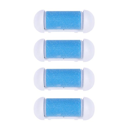 Electric Foot Remover 4pcs Replacement Roller Refill Head Pedicure Hard Skin Remover Rollers Electric Remover Accessories Perfect Foot File (Blue) Foot Sander