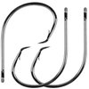 Fishing Hooks Circle Hooks Saltwater, 50/150pcs in-line Circle Hooks High Carbon Steel Fish Hooks Straight Eye Barbed Point Catfish Hooks Octopus Hooks for Freshwater Saltwater Fishing