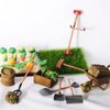 gofidin 1:12 Scale Miniature Farming Tools Dolls Accessories, 13PCS Simulation Shovel Rake Lawn Mower Garden Cart Scene Model Dollhouse Decoration