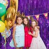 Purple Metallic Tinsel Foil Fringe Curtains, 2 Pack 3.3x8.3 Feet Party Streamer for Birthday Party Decorations, Halloween Decor, Foil Curtain Backdrop for Bachelorette Party