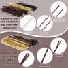 480 Pcs Bobby Pins Hair Pins Kit, U Shaped Hair Pins for Buns, Hair Pins for Women, Hair Rubber Bands with Box, 2/2.36/2.76inch Black Bobby Pins Brown Hair Blonde Hair Pins for Styling
