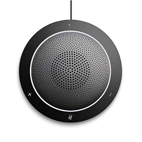 KAYSUDA USB Speaker Phone 360° Omnidirectional Microphone Portable Conference Speakerphone Echo Cancellation for Skype Business of Microsoft Lync, VoIP Calls, Webinar, Phone, Call Center, Recording