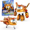 Super Wings - 5" Transforming Sunny Airplane Toys Vehicle Action Figure | Season 5 | Plane to Robot in 10 Steps | Flying Toy Plane Birthday Gifts for 3 4 5 year old Boys and Girls Preschool Kids Orange