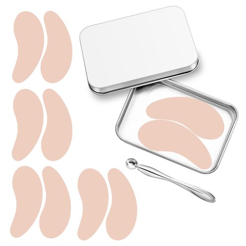 ZZXLLRO 4 Pairs Under Eye Patches, Silicone Reusable Eye Patches, Under Eye Mask for Reduce Eye W...