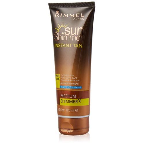 Rimmel Sunshimmer Water Resistant Instant Tan Wash Off Shimmer - Medium