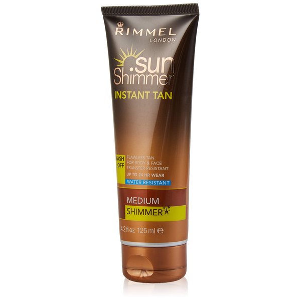 Rimmel Sunshimmer Water Resistant Instant Tan Wash Off Shimmer - Medium