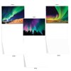 The Best Card Company - 20 Landscape Nature Note Cards Blank (4 x 5.12 Inch) (10 Designs, 2 Each) - Aurora Borealis AM7029OCB-B2x10