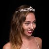 Anderson's Cleo Tiara, Rhinestone Wedding, Prom, Pageant Tiara, Queen Or Princess Tiara For Prom, Homecoming, Pageant, Wedding, School Dance, Award, Costume, Party, Event