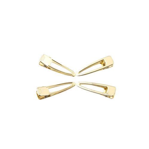 ALLinONE Tear Drop Shape Hair Clips Metal Alligator Clips for DIY Craft (Gold 20pcs)