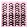 False Eyelashes Fluffy Lashes Mink 20MM Wispy Fake Eyelashes 4 Styles Mixed Strip 20 Pairs Eye Lashes Pack by Focipeysa