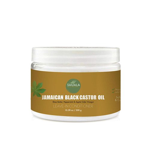 SHUALA Jamaican Black Castor Oil Reparative Leave-in Conditioner, Softens and Detangles Controlling Frizz, Nourish, Moisturize, Anti Breakage Conditioner Hair Growth Products for Women (10.5fl.oz)