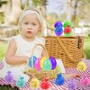 Cherislpy 24 Pack Easter Eggs with Bunny Stretchy Strings Sensory Fidget Toys Great for Aduts Toddlers Easter Basket Stuffers Egg Fillers Gifts