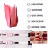 GHFCZOO 2 Colors Peel Off Lip Stain, Long Lasting Waterproof Matte Lip Tint, Non-Stick Cup Tattoo Lip Gloss, Natural Nude Lip Makeup, Magic Tinted Lip Stain (05#+06#, 2pcs/set)