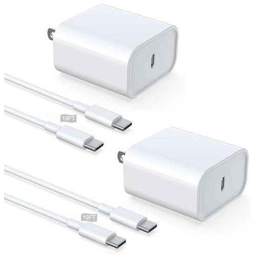 FUHAYA iPhone 16 15 Charger 10FT, 2 Pack 20W USB C Charger Fast Charging Block with 10FT Long USB C to C Charging Cable for iPhone 16/16 Plus/16 Pro/16 Pro Max, iPhone 15/15 Plus/15 Pro/15 Pro Max