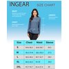 INGEAR Women's Long Sleeve Sun Protection Swim Shirt UV Womens Sun Shirts Rash Guard Pink