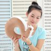 Cartoon U Shape Travel Pillow Car Neck Support Rest Cushion for Airplane Bus Train Home Office Soft Plush,Brown Squirrel
