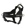 DT Universal No Pull Dog Harness, Therapy Dog, Black, Small, Fits Girth Size: 24-Inch to 27-Inch